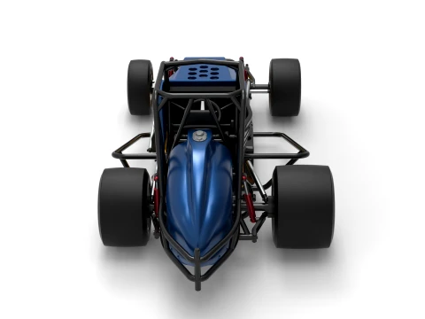 Vintage Pavement Silver Crown Car Scale 1 to 25 3D Print Model