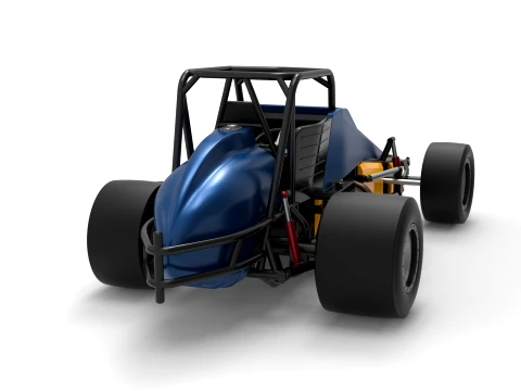 Vintage Pavement Silver Crown Car Scale 1 to 25 3D Print Model