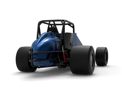 Vintage Pavement Silver Crown Car Scale 1 to 25 3D Print Model