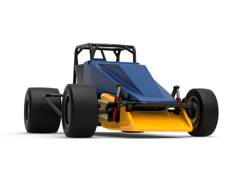 Vintage Pavement Silver Crown Car Scale 1 to 25 3D Print Model