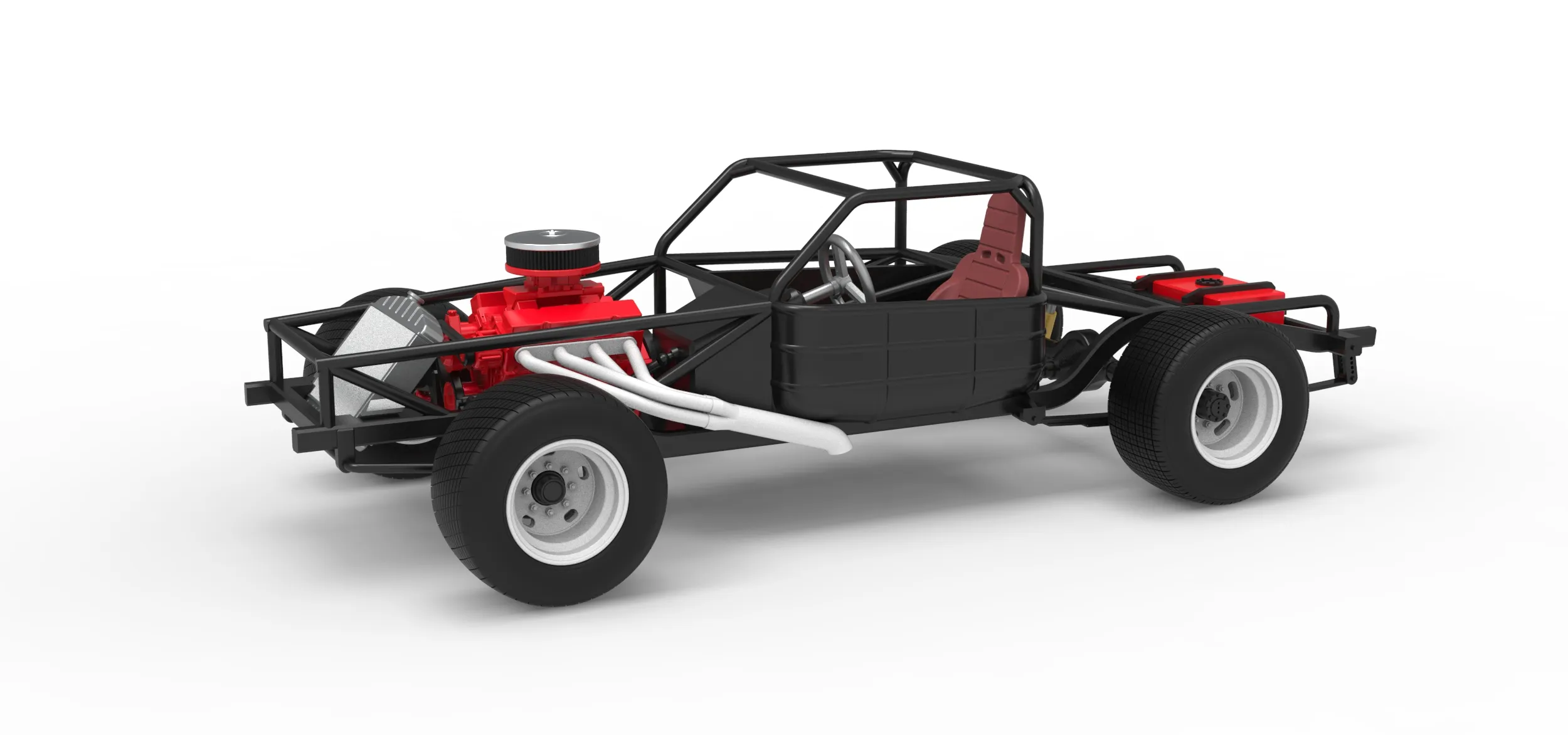 Vintage Semi-Late Model Stock Car Base Scale 1 to 25 3D Print Model .c4d .max .obj .3ds .fbx .stl .blend