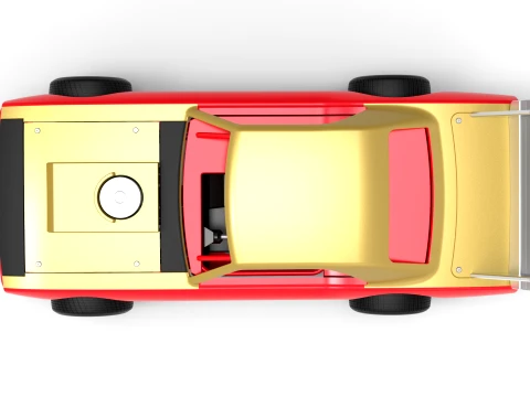 Vintage Semi-Late Model Stock Car Scale 1 to 25 3D Print Model