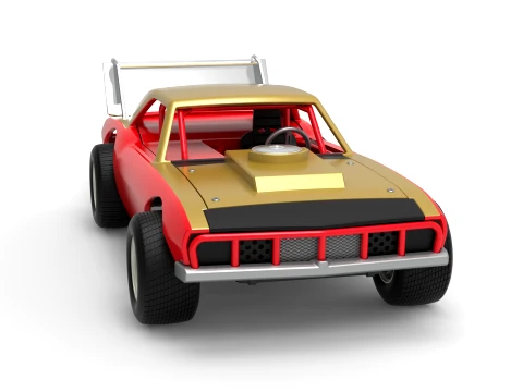 Vintage Semi-Late Model Stock Car Scale 1 to 25 3D Print Model