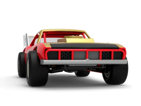 Vintage Semi-Late Model Stock Car Scale 1 to 25 3D Print Model