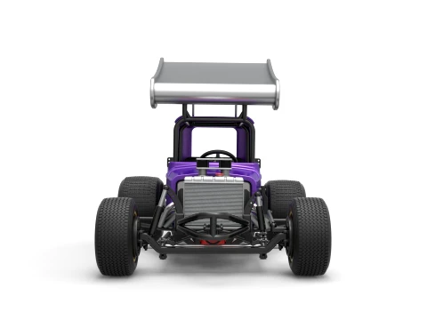 Vintage Winged Supermodified stock car for Dirt Version 1 Scale 1 to 25 3D Print Model