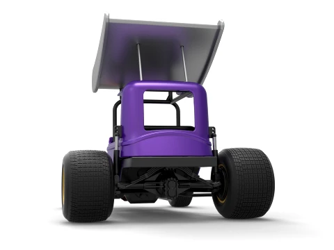 Vintage Winged Supermodified stock car for Dirt Version 1 Scale 1 to 25 3D Print Model