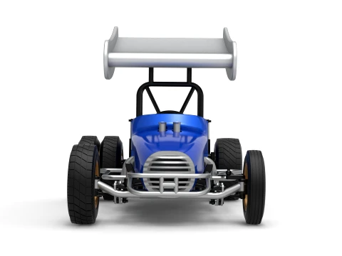 Vintage Winged Supermodified stock car for Dirt Version 2 Scale 1 to 25 3D Print Model