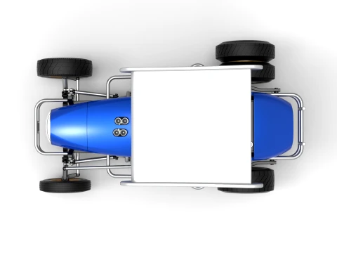 Vintage Winged Supermodified stock car for Dirt Version 2 Scale 1 to 25 3D Print Model