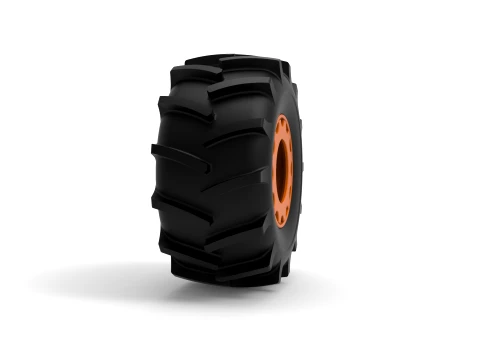 Wheel of Redneck Rave Mud truck Version 2 Scale 1 to 25 3D Print Model