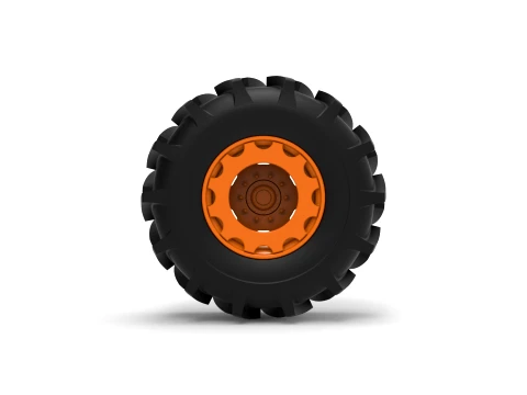 Wheel of Redneck Rave Mud truck Version 2 Scale 1 to 25 3D Print Model