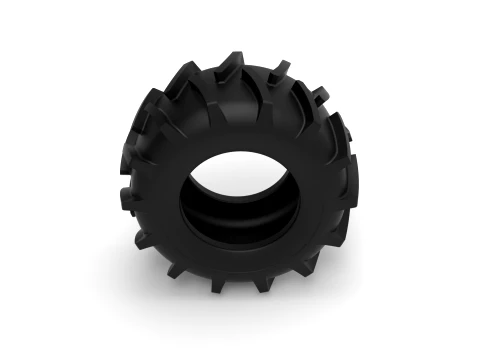 Tire of Redneck Rave Mud truck Version 2 Scale 1 to 25 3D Print Model