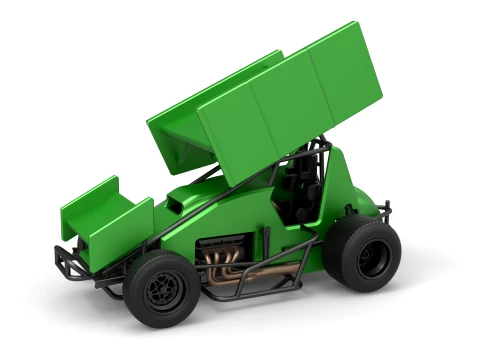 Winged Sprint car Version 1 Scale 1 to 25 3D Print Model