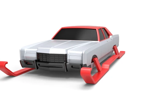 Car of Santa Scale 1 to 25 3D Print Model