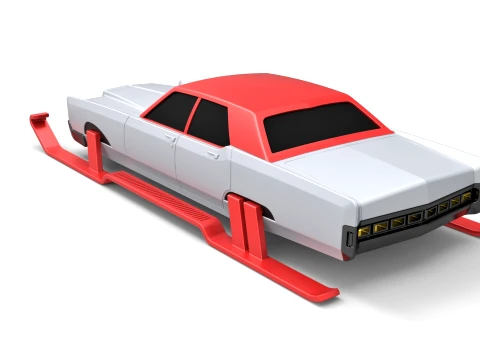 Car of Santa Scale 1 to 25 3D Print Model