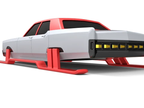 Car of Santa Scale 1 to 25 3D Print Model
