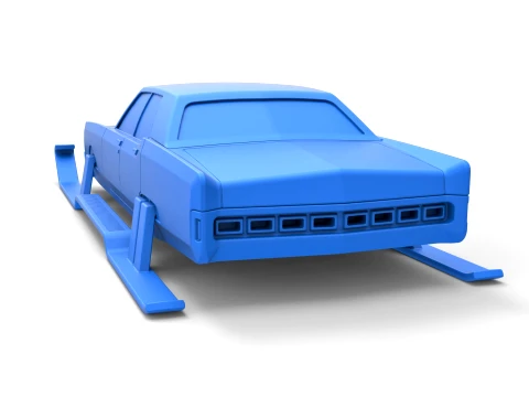 Car of Santa Scale 1 to 25 3D Print Model