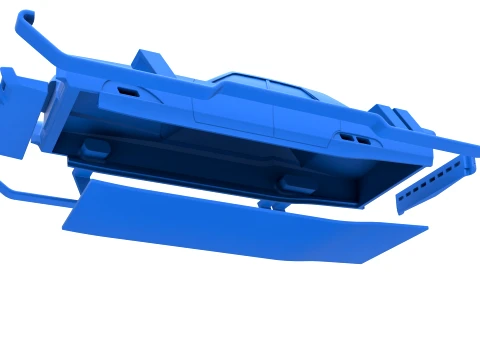 Car of Santa Scale 1 to 25 3D Print Model