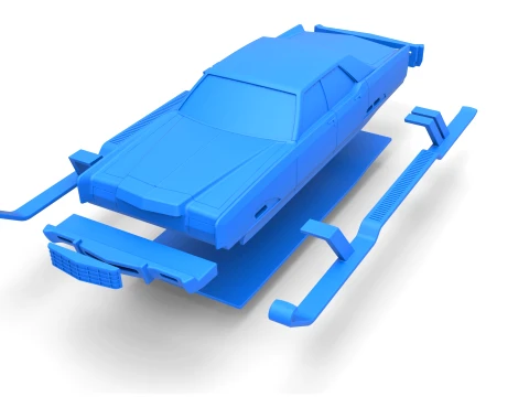 Car of Santa Scale 1 to 25 3D Print Model
