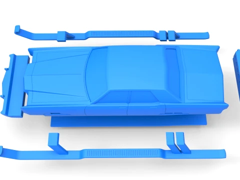 Car of Santa Scale 1 to 25 3D Print Model