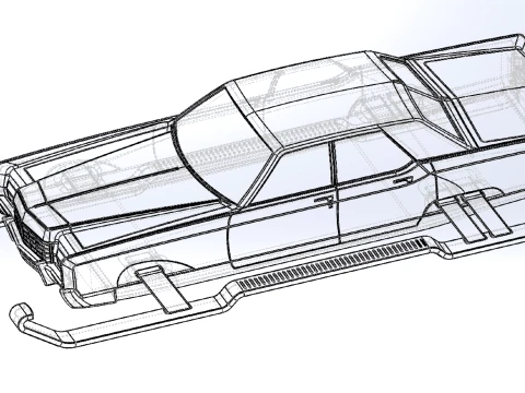 Car of Santa Scale 1 to 25 3D Print Model