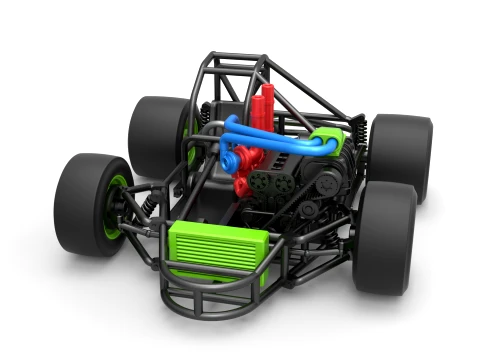 Concept crazy kart Scale 1 to 25 3D Print Model