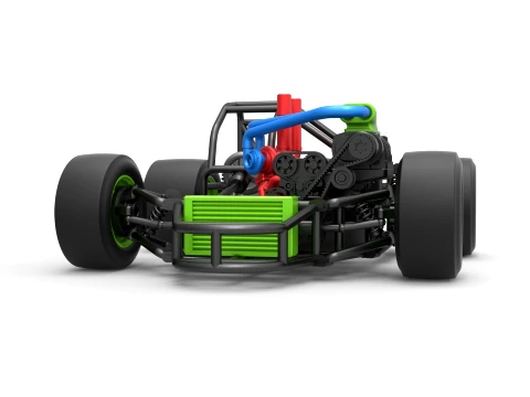 Concept crazy kart Scale 1 to 25 3D Print Model