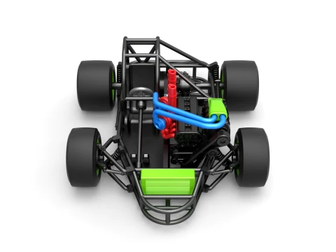 Concept crazy kart Scale 1 to 25 3D Print Model