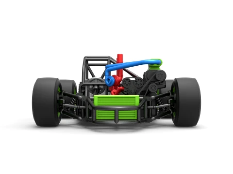 Concept crazy kart Scale 1 to 25 3D Print Model