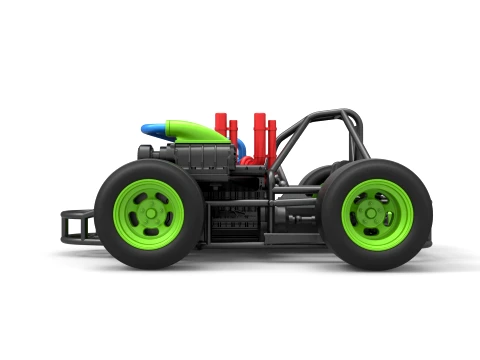 Concept crazy kart Scale 1 to 25 3D Print Model