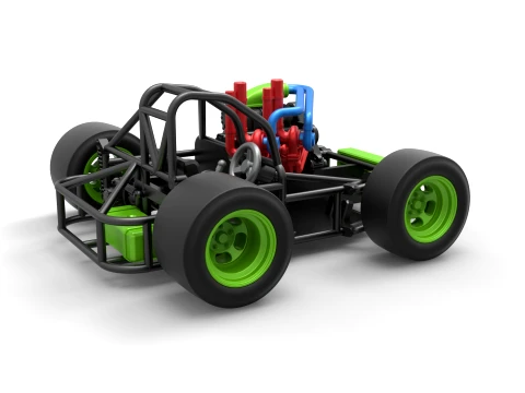 Concept crazy kart Scale 1 to 25 3D Print Model