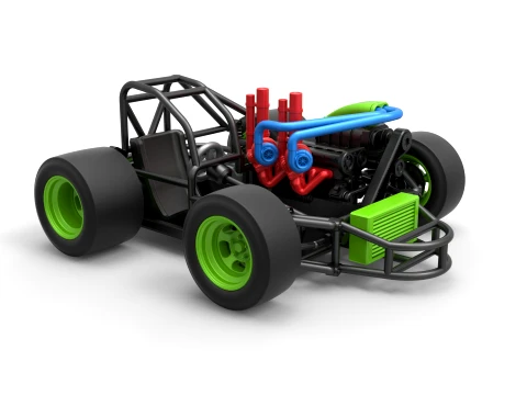 Concept crazy kart Scale 1 to 25 3D Print Model
