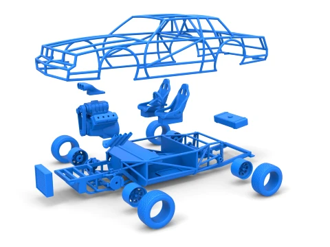 Exo car Scale 1 to 25 3D Print Model
