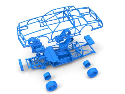 Exo car Scale 1 to 25 3D Print Model
