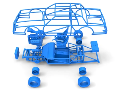 Exo car Scale 1 to 25 3D Print Model