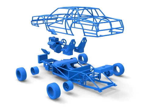 Exo car Scale 1 to 25 3D Print Model
