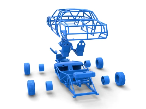 Exo car Scale 1 to 25 3D Print Model