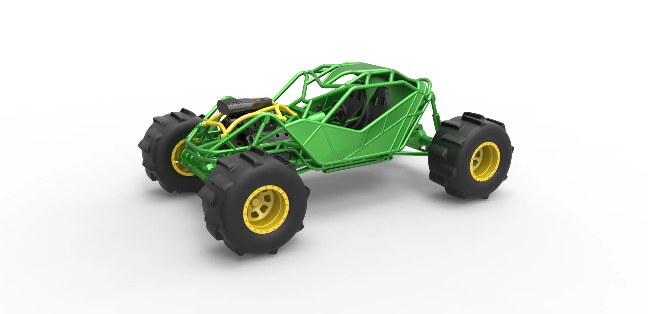 Formula Off Road Version 1 Scale 1 to 25 3D Print Model .c4d .max .obj .3ds .fbx .stl .blend 