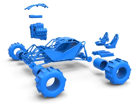 Formula Off Road Version 1 Scale 1 to 25 3D Print Model
