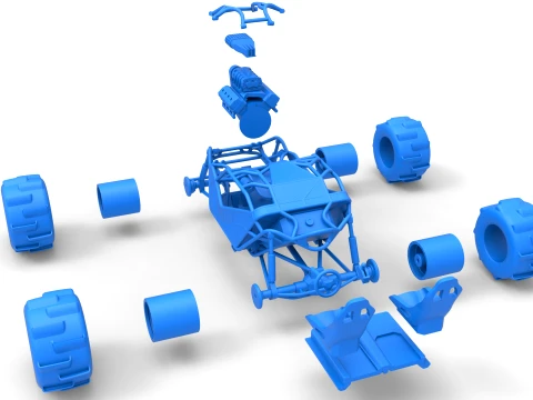 Formula Off Road Version 1 Scale 1 to 25 3D Print Model