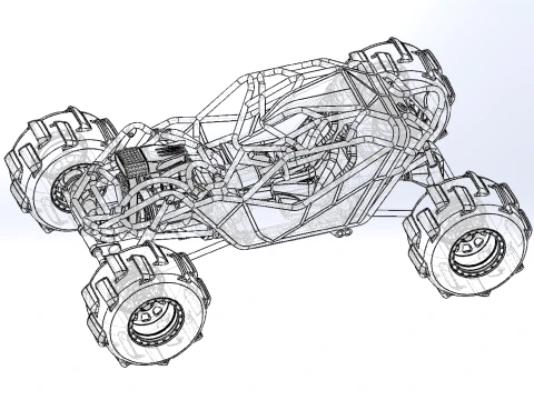 Formula Off Road Version 1 Scale 1 to 25 3D Print Model