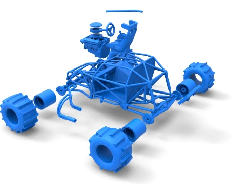 Formula Off Road Version 2 Base Scale 1 to 25 3D Print Model