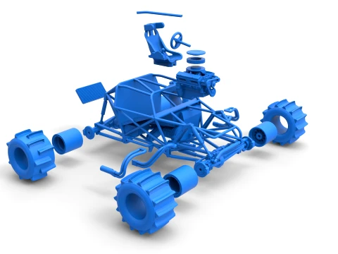 Formula Off Road Version 2 Base Scale 1 to 25 3D Print Model