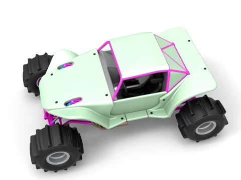 Formula Off Road Version 2 Scale 1 to 25 3D Print Model