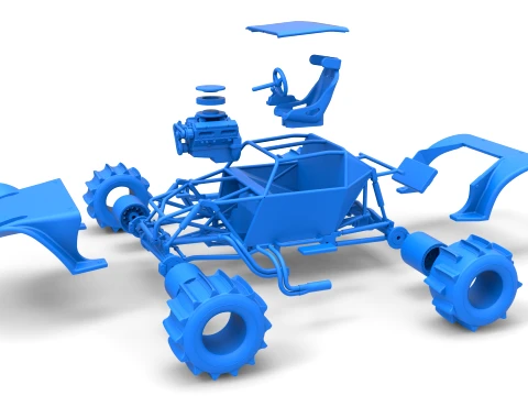 Formula Off Road Version 2 Scale 1 to 25 3D Print Model