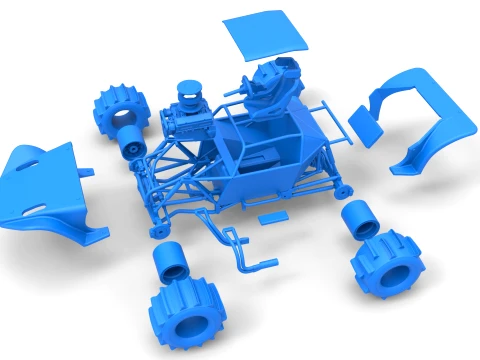 Formula Off Road Version 2 Scale 1 to 25 3D Print Model