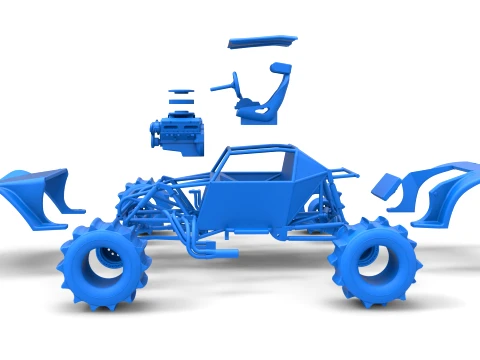 Formula Off Road Version 2 Scale 1 to 25 3D Print Model