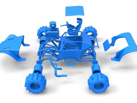 Formula Off Road Version 2 Scale 1 to 25 3D Print Model