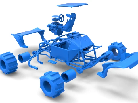 Formula Off Road Version 2 Scale 1 to 25 3D Print Model