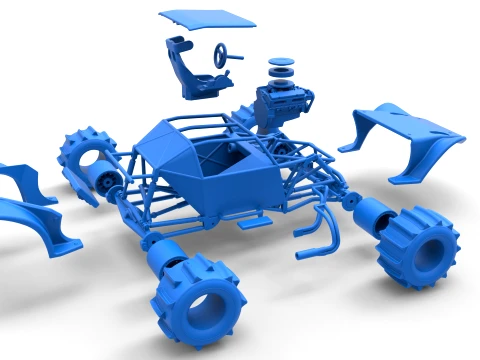 Formula Off Road Version 2 Scale 1 to 25 3D Print Model