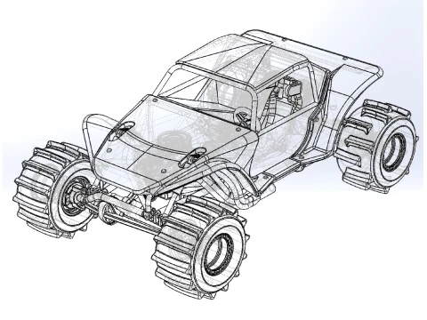 Formula Off Road Version 2 Scale 1 to 25 3D Print Model